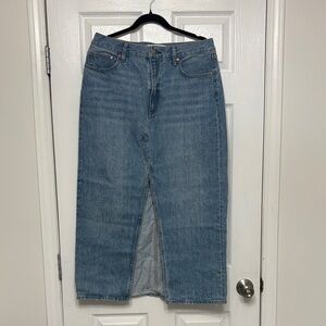 Denim Forum Blue Midi Skirt